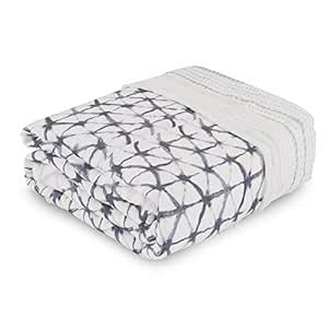 aden + anais Silky Soft Oversized Muslin Blanket; Pebble Shibori.